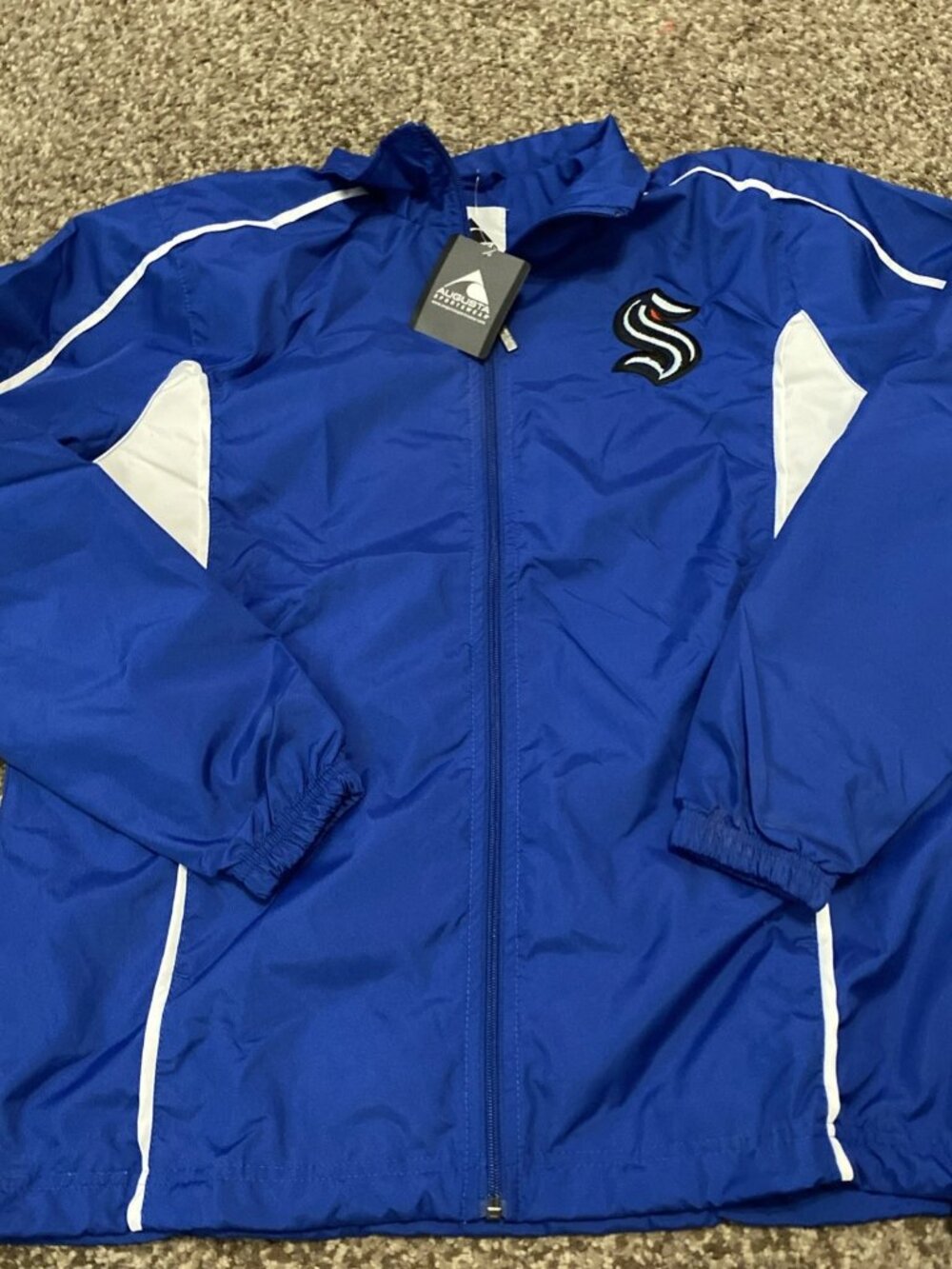 Seattle Kraken Augusta Sportswear NHL Full Zip Track Jacket Small NEW NWT
